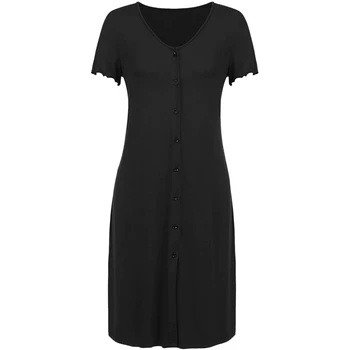 Women's Feeding Sleepwear Maternity Dress Short Sleeve Nursing Baby Breastfeeding Nightdress Pregnancy Dress
Women's Feeding Sleepwear Maternity Dress Short Sleeve Nursing Baby Breastfeeding Nightdress Pregnancy Dress