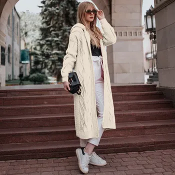 Women's Sweater 2020 AUTUMN Winter Casual women Knitted Sweater White Cardigan With Hat Plus Size Femme Sweater Long Sleeve Coat
Women's Sweater 2020 AUTUMN Winter Casual women Knitted Sweater White Cardigan With Hat Plus Size Femme Sweater Long Sleeve Coat