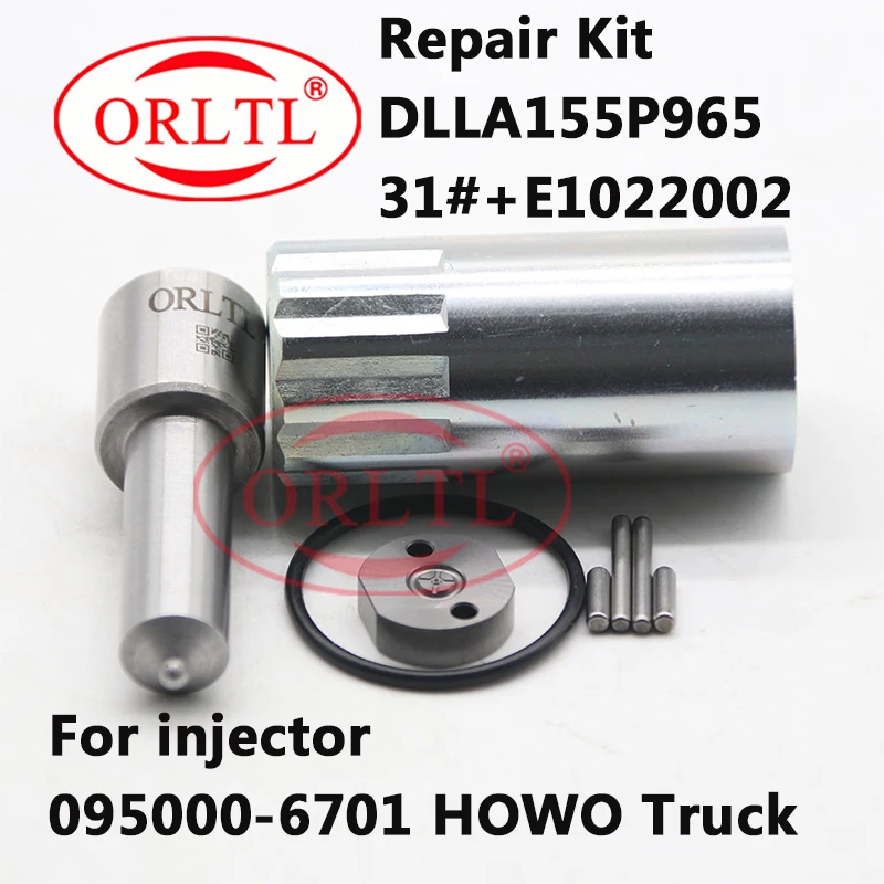 

Repair Kit Nozzle DLLA155P965 Control Valve Plate 31# For 095000-6701 R61540080017A Toyota Engine WD615 HOWO SINOTRUK