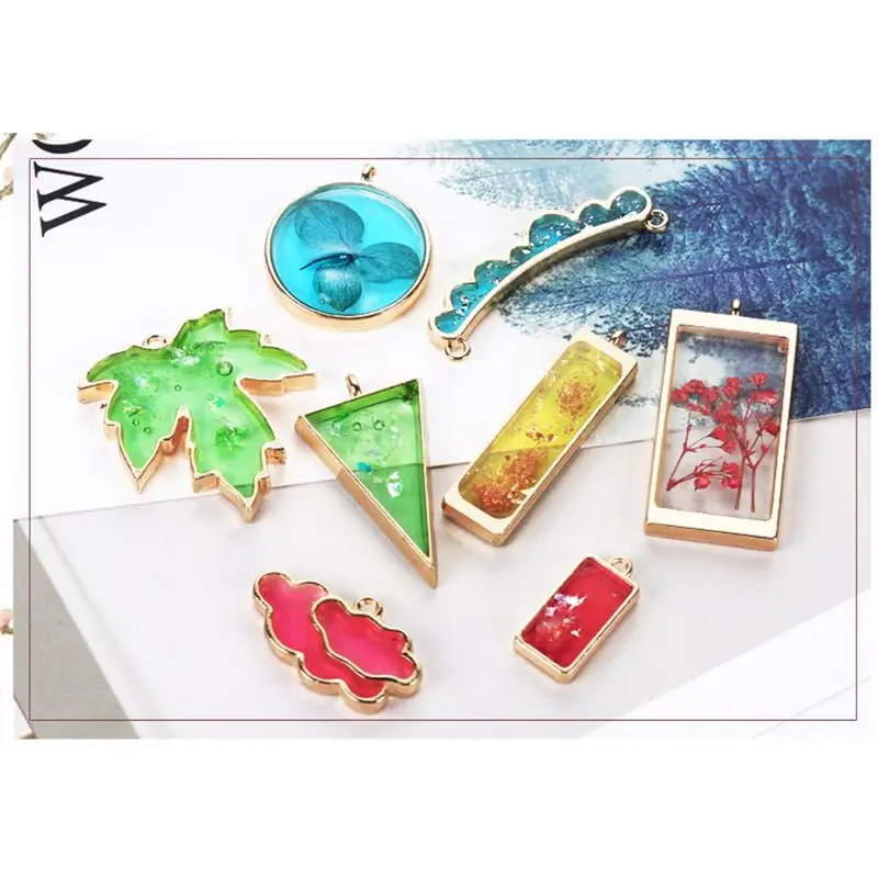 Geometric Metal Frame Set DIY Epoxy Resin UV Crystal Drop Round Triangle Hollow Pendant Jewelry Making Accessories
Geometric Metal Frame Set DIY Epoxy Resin UV Crystal Drop Round Triangle Hollow Pendant Jewelry Making Accessories