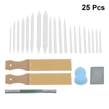 25PCS/Set Blending Paper Stump Sketch Tool Paper Stump Eraser Extender Sandpaper for Painting
25PCS/Set Blending Paper Stump Sketch Tool Paper Stump Eraser Extender Sandpaper for Painting