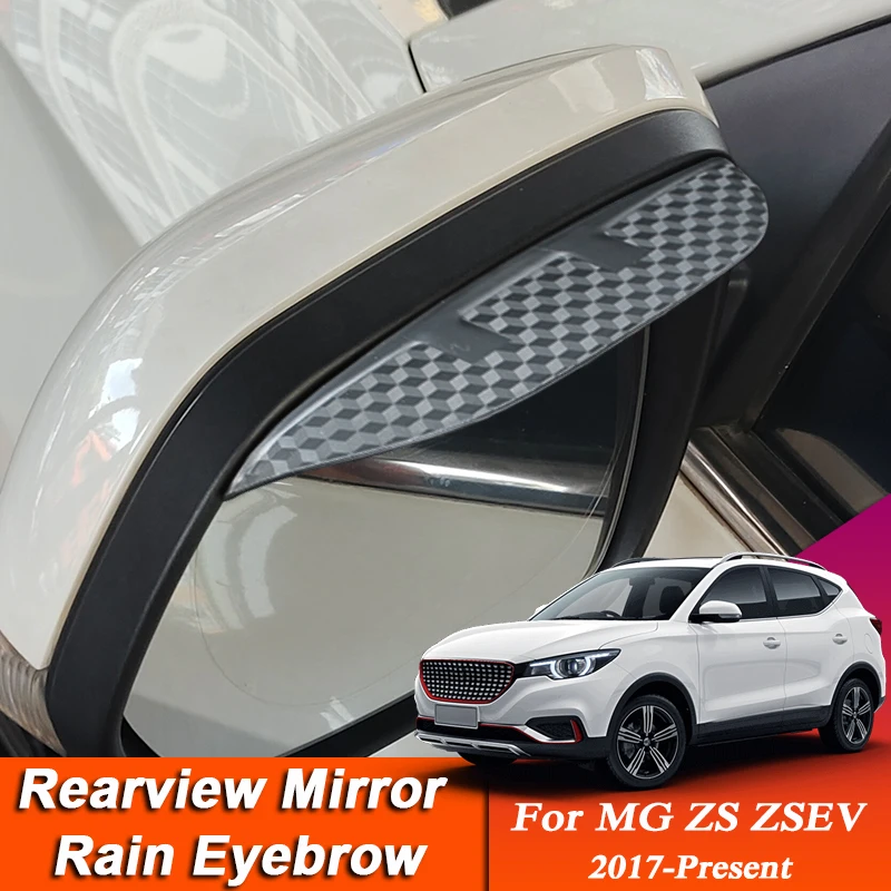 2PCS Car-styling For MG ZS ZSEV 2017-Present Carbon Fiber Rearview Mirror Eyebrow Rain Shield Anti-rain Auto Cover Accessories
2PCS Car-styling For MG ZS ZSEV 2017-Present Carbon Fiber Rearview Mirror Eyebrow Rain Shield Anti-rain Auto Cover Accessories