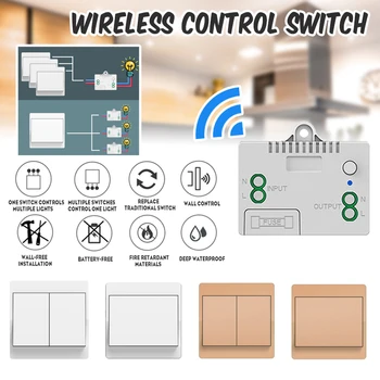 RF433 Smart Light Switch Wireless Self Powered Wall Switch Panel Remote Control Smart Light Switch Smart Home Assistant
RF433 Smart Light Switch Wireless Self Powered Wall Switch Panel Remote Control Smart Light Switch Smart Home Assistant