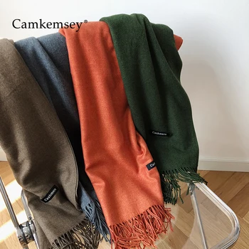 CamKemsey Autumn Winter Imitation Cashmere Scarf Women Korean Solid Tassel Bib Dual-Use Pashmina Scarves Female Long Shawl
CamKemsey Autumn Winter Imitation Cashmere Scarf Women Korean Solid Tassel Bib Dual-Use Pashmina Scarves Female Long Shawl