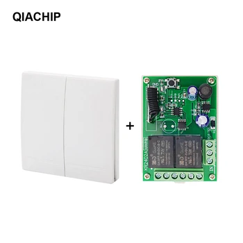 QIACHIP 433MHz RF Wireless RF Relay 2CH 6V 24V Receiver Smart Home Switch Module 86 Wall Panel Remote Control Switch 10A
QIACHIP 433MHz RF Wireless RF Relay 2CH 6V 24V Receiver Smart Home Switch Module 86 Wall Panel Remote Control Switch 10A