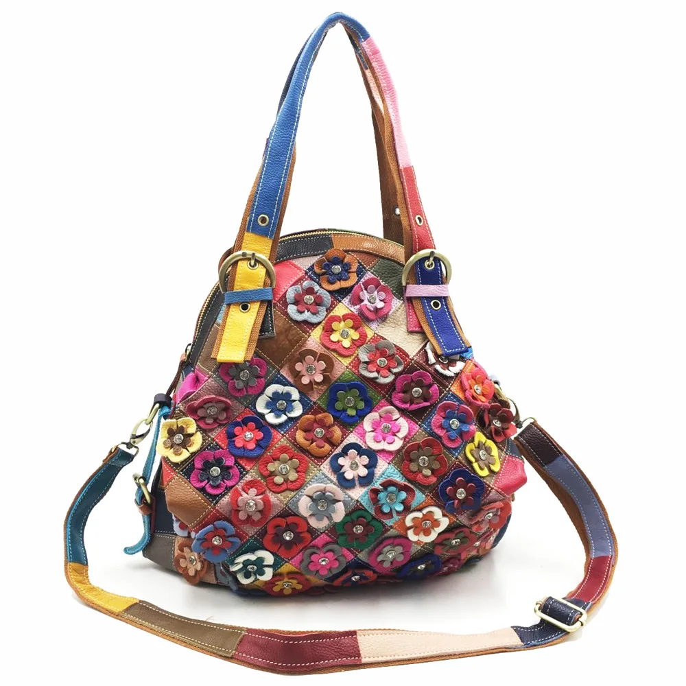 Women's Leather Bags Leather Hand Carrying and Shoulder Carrying Aslant Bag Europe Style Leather Color Block Women's Bag Flowers
Women's Leather Bags Leather Hand Carrying and Shoulder Carrying Aslant Bag Europe Style Leather Color Block Women's Bag Flowers