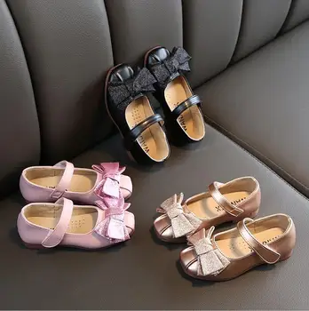 Girls Shoes Dance PU Leather Princess Shoes Bowtie Shallow Girls Flats Soft Anti-Slippery Kids Shoes children Size 26-36
Girls Shoes Dance PU Leather Princess Shoes Bowtie Shallow Girls Flats Soft Anti-Slippery Kids Shoes children Size 26-36