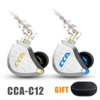 CCA C12 Wired Headset 5BA+1DD Hybrid In-ear Monitor Earphone HIFI Stereo Bass Running Sport Game Headset Noise Reduction Earplug
CCA C12 Wired Headset 5BA+1DD Hybrid In-ear Monitor Earphone HIFI Stereo Bass Running Sport Game Headset Noise Reduction Earplug
