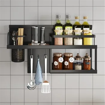 Kitchen Organizer Spice Rack Black Metal Knife Chopsticks Storage Space Saving Shelf
Kitchen Organizer Spice Rack Black Metal Knife Chopsticks Storage Space Saving Shelf