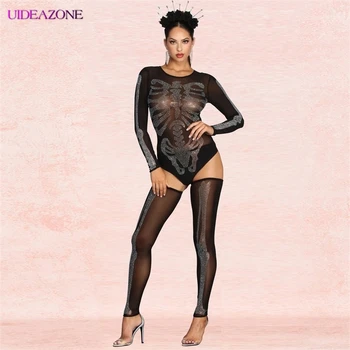 Women Transparent Mesh BodySuits With Legging Thin Slim Rompers Overalls Two-piece Set Clubwear See-through Gothic Dark Style
Women Transparent Mesh BodySuits With Legging Thin Slim Rompers Overalls Two-piece Set Clubwear See-through Gothic Dark Style