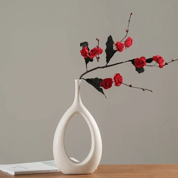 2020 New Style Ceramic Home Craft Ornaments White Ceramic Vase Small Flower TV Cabinet Wine Cabinet Decorations Vases
2020 New Style Ceramic Home Craft Ornaments White Ceramic Vase Small Flower TV Cabinet Wine Cabinet Decorations Vases