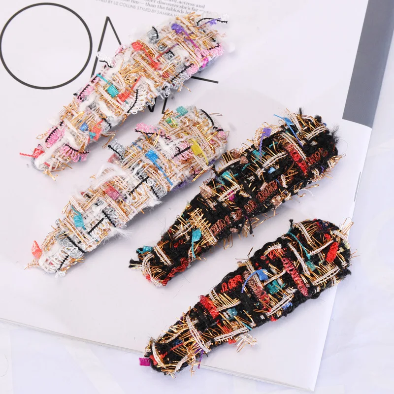 Graceful Elegant Tweed Geometry Barrettes BB Clip GIRL'S Elegant Side Clip South Korea INS Online Celebrity Hair Accessories D74
Graceful Elegant Tweed Geometry Barrettes BB Clip GIRL'S Elegant Side Clip South Korea INS Online Celebrity Hair Accessories D74