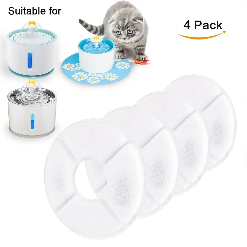 6PCS Replaced Activated Carbon Filter For Cat Water Drinking Fountain Replacement Filters For Pet Dog Round Fountain Dispenser
6PCS Replaced Activated Carbon Filter For Cat Water Drinking Fountain Replacement Filters For Pet Dog Round Fountain Dispenser