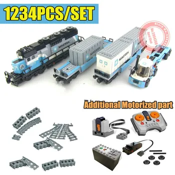 New RC Motor Power Functions Ultimate Maersk Train Track Fit Technic City Remote Control Building Block Bricks Toy 
New RC Motor Power Functions Ultimate Maersk Train Track Fit Technic City Remote Control Building Block Bricks Toy