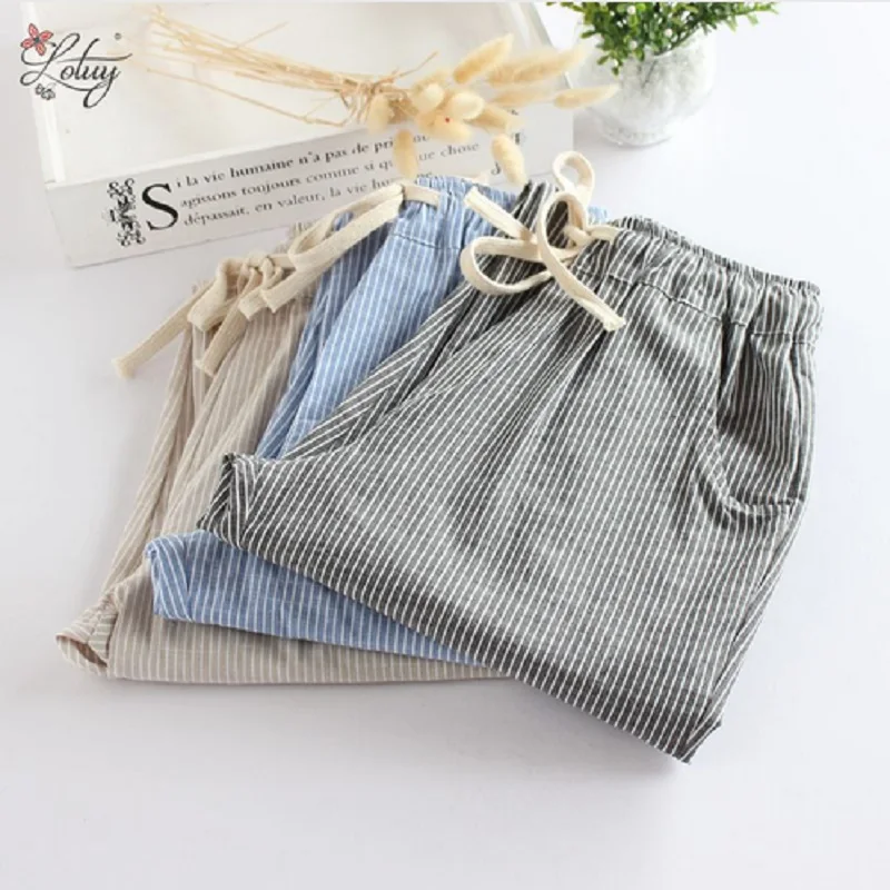 Mori Girl 2019 Spring Korean Style Women Casual Pants Trousers Loose Students Fashion Cotton Striiped Harem Pants Female Bottoms
Mori Girl 2019 Spring Korean Style Women Casual Pants Trousers Loose Students Fashion Cotton Striiped Harem Pants Female Bottoms