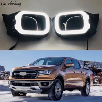 1Pair 12V LED Car DRL Daytime Running Light fog lamp driving light with Turning Yellow Signal For Ford Ranger 2019 2020
1Pair 12V LED Car DRL Daytime Running Light fog lamp driving light with Turning Yellow Signal For Ford Ranger 2019 2020