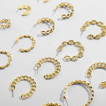 Punk Hip-Hop Cuba Chain Hoop Earrings for Women Trendy Hollow Chain Metal Big Geometric Statement Link Earrings Fashion Jewelry
Punk Hip-Hop Cuba Chain Hoop Earrings for Women Trendy Hollow Chain Metal Big Geometric Statement Link Earrings Fashion Jewelry