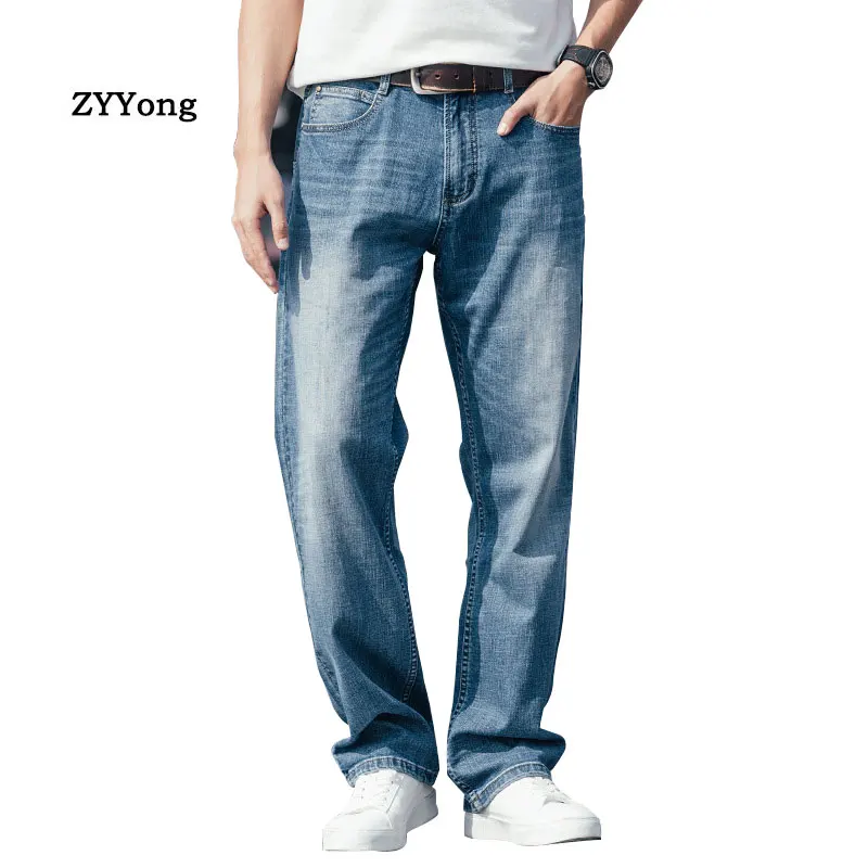Summer Thin Section Men Jeans Wide Leg Denim Pants Loose Hip Hop Skateboard Elastic Jeans Straight Blue Trousers Baggy Pants
Summer Thin Section Men Jeans Wide Leg Denim Pants Loose Hip Hop Skateboard Elastic Jeans Straight Blue Trousers Baggy Pants