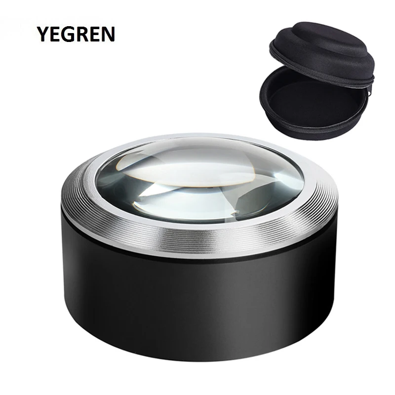 5X Illumination Paperweight Magnifier 3 LED Dome Desktop Magnifying Glass 68 mm Optical Glass Lens Reading Magnifier
5X Illumination Paperweight Magnifier 3 LED Dome Desktop Magnifying Glass 68 mm Optical Glass Lens Reading Magnifier