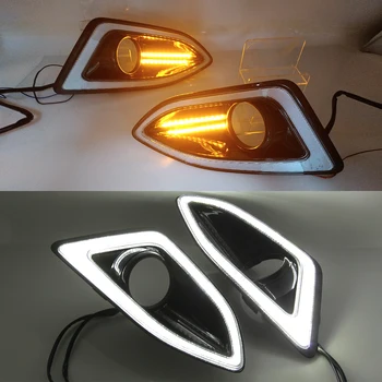 CSCSNL 2Pcs Car LED DRL Daytime Running Light with Yellow siganl Fog Lamp cover For Ford Edge 2015 2016 2017 2018 
CSCSNL 2Pcs Car LED DRL Daytime Running Light with Yellow siganl Fog Lamp cover For Ford Edge 2015 2016 2017 2018