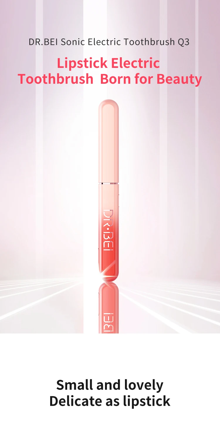 Xiaomi Doctor B Q3 Sonic Electric Toothbrush USB Rechargeable IPX7 Waterproof 45g lightweight body Soft Brush for Adult (15)