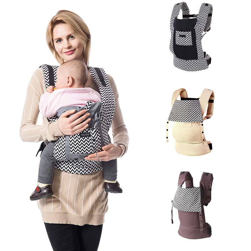 

New Ergonomic Baby Carrier 5-36 Months Portable Baby Carrier Wrapped Cotton Baby Newborn Baby Carrier Suitable For Mom Dad