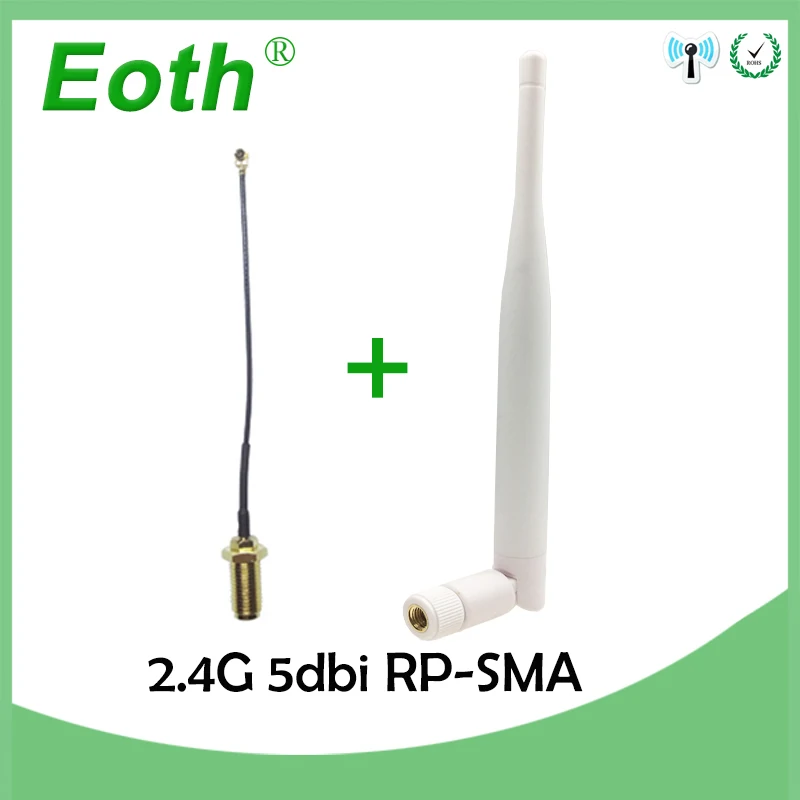 5pcs 2.4GHz 5dBi antenna WiFi RP-SMA Male 2.4G Antenne white Aerial antena Router + 21cm PCI U.FL IPX to SMA Male Pigtail Cable
5pcs 2.4GHz 5dBi antenna WiFi RP-SMA Male 2.4G Antenne white Aerial antena Router + 21cm PCI U.FL IPX to SMA Male Pigtail Cable