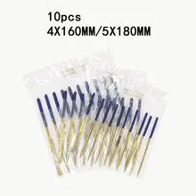 10pcs/pack Titanium Coated Diamond Needle File 4x160mm 5x180mm Blue Rubber Handle Diamond Needle File Set
10pcs/pack Titanium Coated Diamond Needle File 4x160mm 5x180mm Blue Rubber Handle Diamond Needle File Set