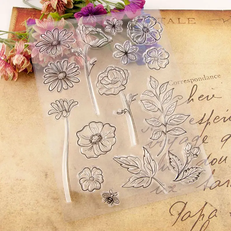 Leaf Flowers Bee Silicone Clear Seal Stamp DIY Scrapbooking Embossing Photo Album Decorative Paper Card Craft Art Handmade Gift
Leaf Flowers Bee Silicone Clear Seal Stamp DIY Scrapbooking Embossing Photo Album Decorative Paper Card Craft Art Handmade Gift