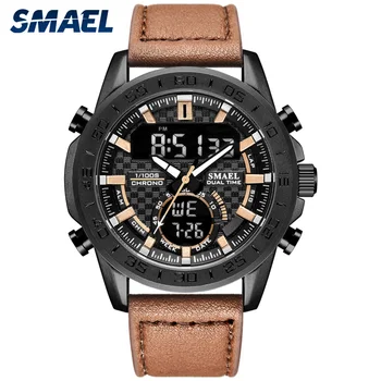 Luxury Brand Watches SMAEL Men Watch Dual Display Clock leather Gentleman Wristwatches 1407 Quartz Watch Waterproof reloj hombre
Luxury Brand Watches SMAEL Men Watch Dual Display Clock leather Gentleman Wristwatches 1407 Quartz Watch Waterproof reloj hombre