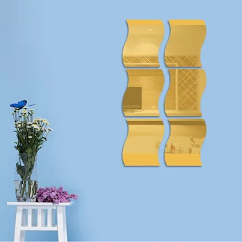 6Pcs/Lot Large Size Wave Shape Mirror Stickers DIY Self-adhesive Removable Wall Stickers for Kids Room Living Room Decoration
6Pcs/Lot Large Size Wave Shape Mirror Stickers DIY Self-adhesive Removable Wall Stickers for Kids Room Living Room Decoration