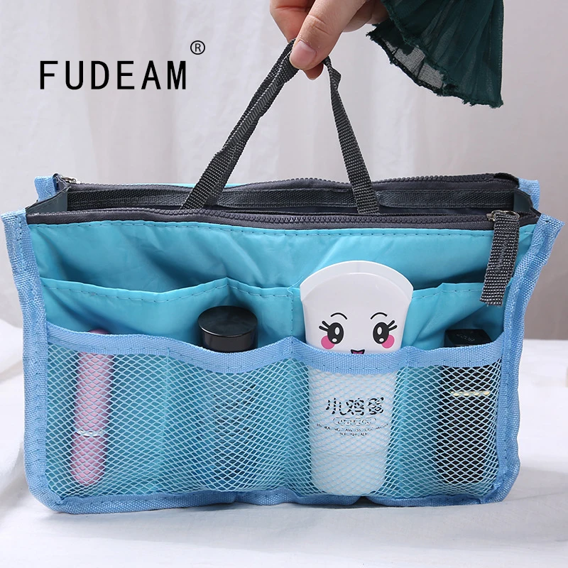 FUDEAM Sold Polyester Portable Women Cosmetic Bag Multifunction Travel Storage Organize Handbag Female Make up Cosmetic Cases
FUDEAM Sold Polyester Portable Women Cosmetic Bag Multifunction Travel Storage Organize Handbag Female Make up Cosmetic Cases