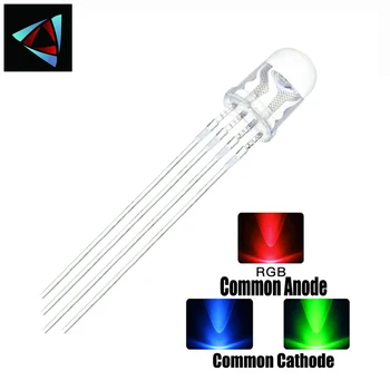 20PCS 5mm full-color LED RGB red/green/blue Common Cathode/Anode Four feet transparent highlight color light 5mm diode colorful 
20PCS 5mm full-color LED RGB red/green/blue Common Cathode/Anode Four feet transparent highlight color light 5mm diode colorful
