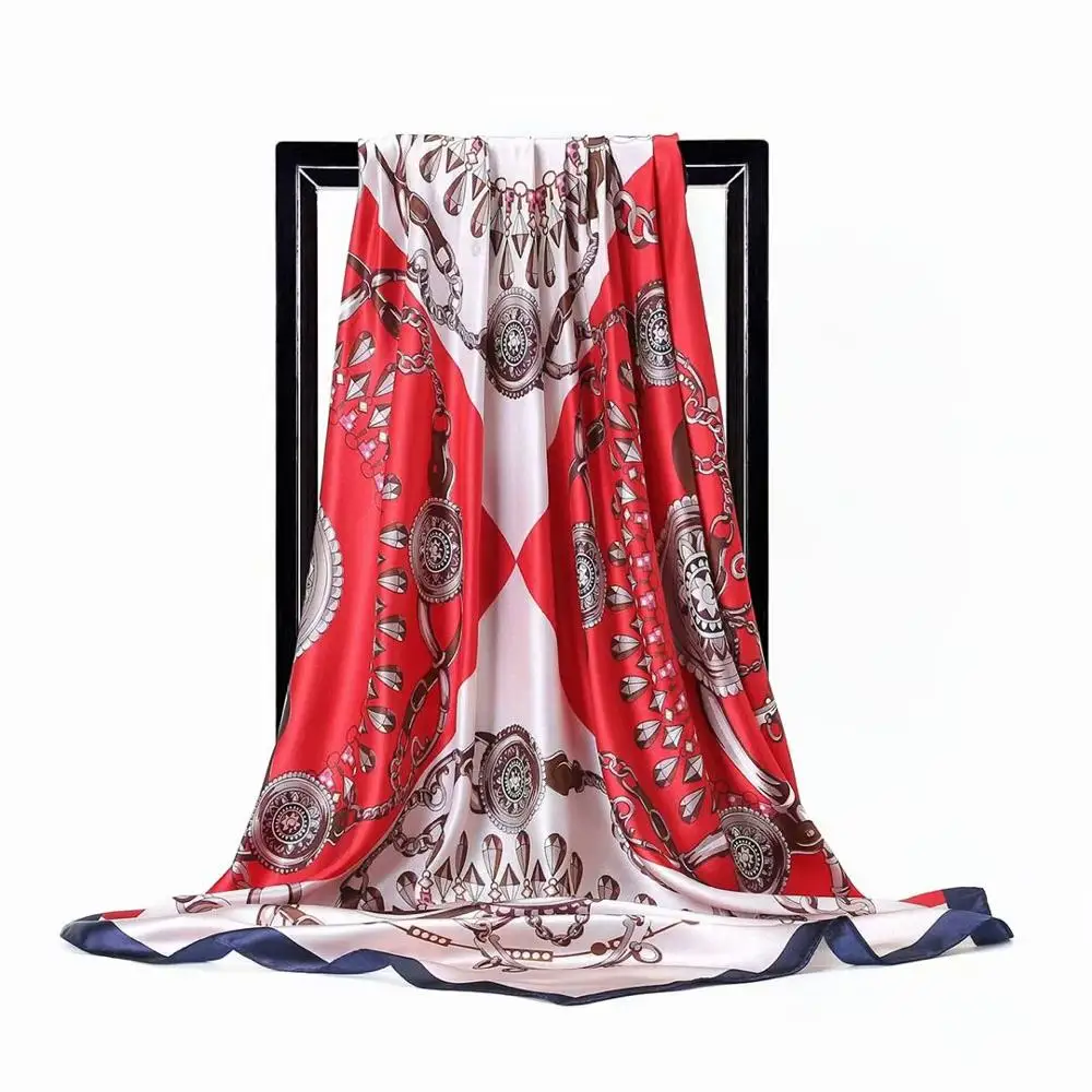 Silk Scarves Women Foulard 90cm Square Head Hijab Scarf Ladies chiffon Shawl wrap muffler pareo Bandanna female poncho pashmina
Silk Scarves Women Foulard 90cm Square Head Hijab Scarf Ladies chiffon Shawl wrap muffler pareo Bandanna female poncho pashmina