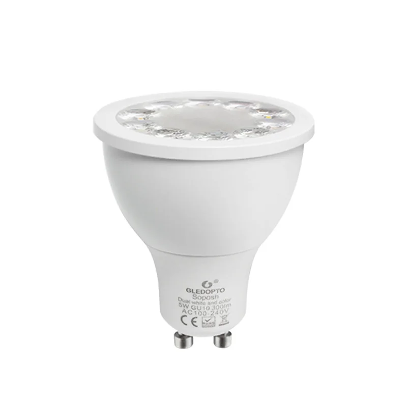 AC100-240V 5W Smart Spotlights For ZigBee GU10 RGB+CCT With Voice Control Adjustable 300LM-350LM Plastic + Aluminum
AC100-240V 5W Smart Spotlights For ZigBee GU10 RGB+CCT With Voice Control Adjustable 300LM-350LM Plastic + Aluminum