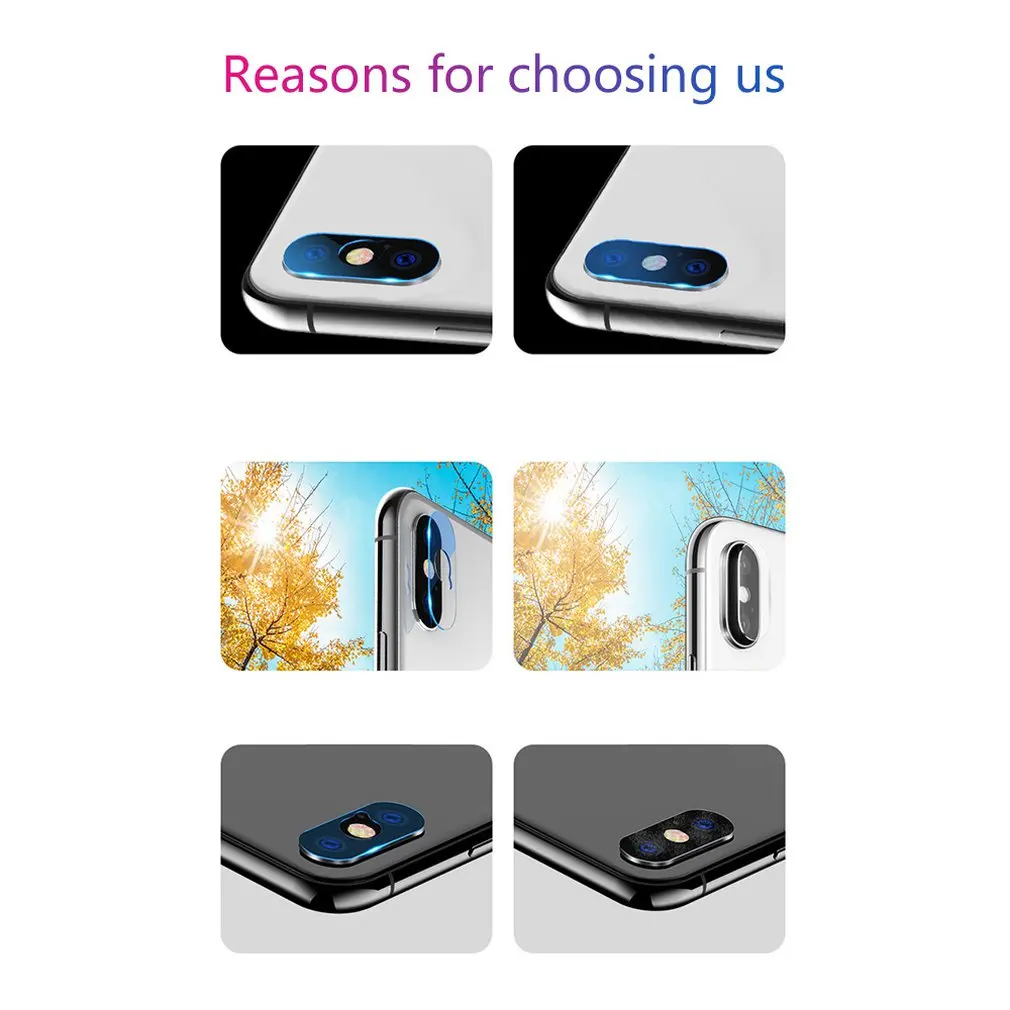 Professional Clear Back Camera Lens Screen Protector Protective Film Tempered Glass Screen Protector For iPhone XS Max