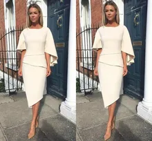 Elegant Asymmetrical Evening Dress Jewel Knee Length Half Sleeve Tiered Prom Party Gown Vestidos Fiesta Robe De Soiree
Elegant Asymmetrical Evening Dress Jewel Knee Length Half Sleeve Tiered Prom Party Gown Vestidos Fiesta Robe De Soiree