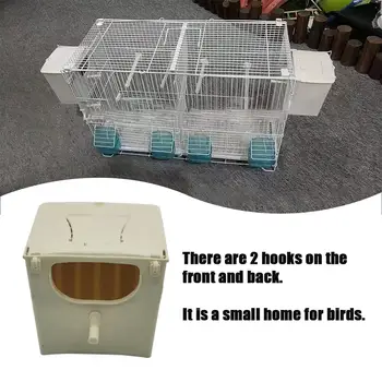 

2020 Bird Nest Box Bird Cage Mount Nesting Box Plastic Parakeet House Breeding Mating Box for Budgie Lovebirds Cockatiel Parrot