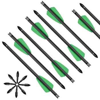 Pure Carbon Archery Arrows 6/12/24pcs 7.5 Inch Carbon Arrows for Hunting Crossbow ID 6.2mm Spine 350
Pure Carbon Archery Arrows 6/12/24pcs 7.5 Inch Carbon Arrows for Hunting Crossbow ID 6.2mm Spine 350