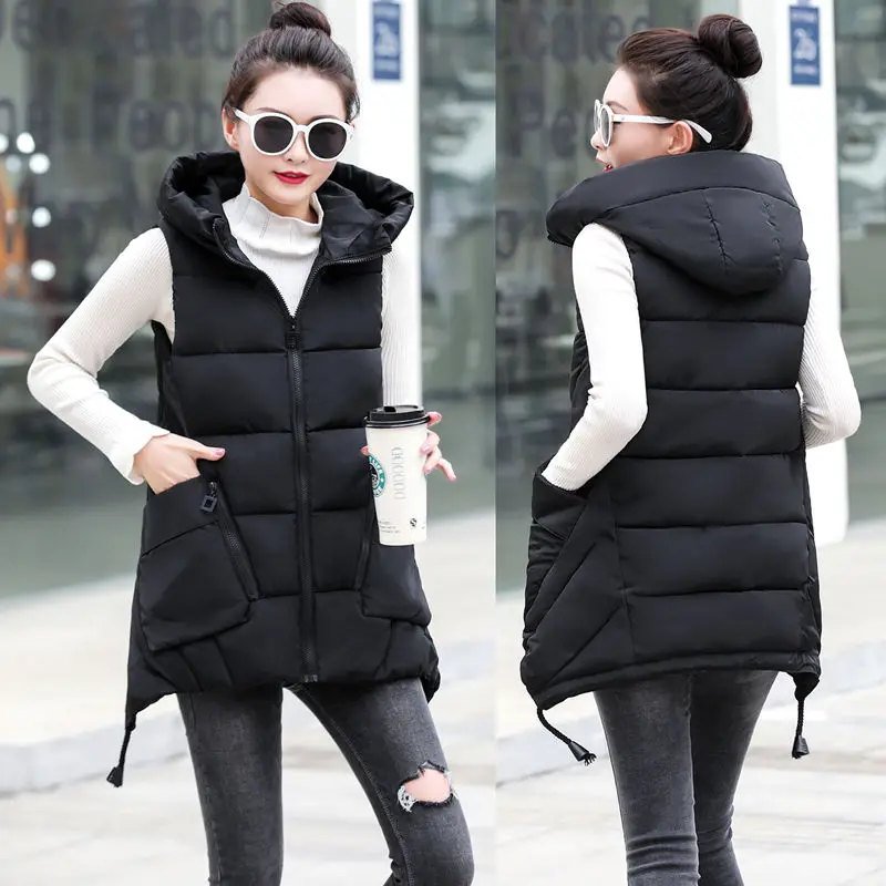 2020 Autumn And Winter Women Vests New Student Cotton Vest Womens Vest Coats Plus Size 5XL Women Clothing Women Vest Coats