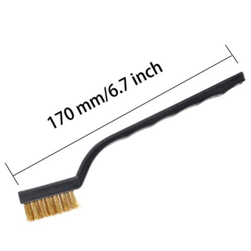 Description Picture 4 of item6/12PCS 7inch Steel Brass Wire Brush Paint Rust Remover for Industrial Devices/Inner Polishing Cleaning Brush