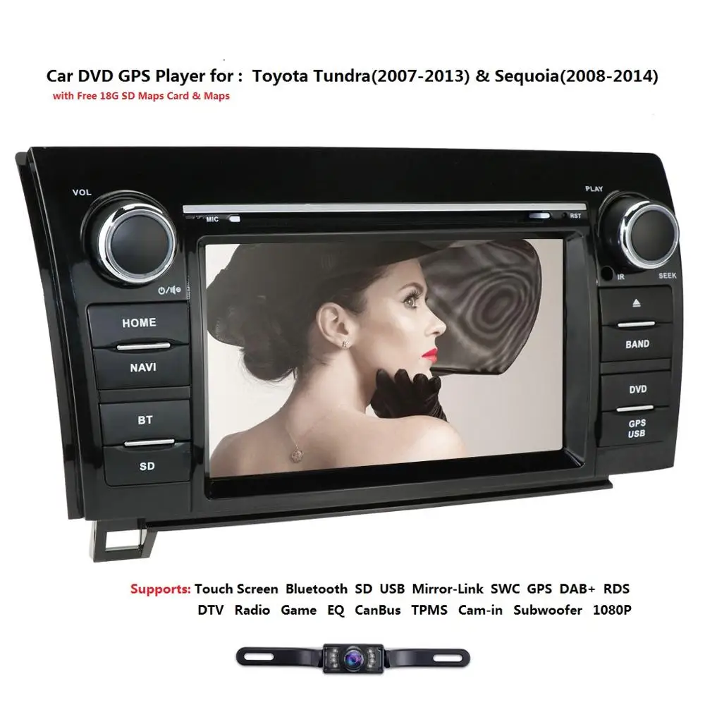 2 DIN Car DVD Player For Toyota Tundra Autoradio Navigation SWC GPS DAB+ Touch Screen Bluetooth SD USB Mirror-Link SWC
2 DIN Car DVD Player For Toyota Tundra Autoradio Navigation SWC GPS DAB+ Touch Screen Bluetooth SD USB Mirror-Link SWC