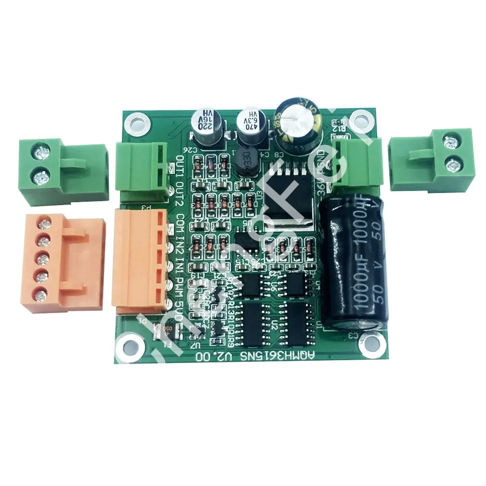 CNC 12/24/36V 360W high-power DC motor drive board/module H-bridge forward and reverse can be full PWM
CNC 12/24/36V 360W high-power DC motor drive board/module H-bridge forward and reverse can be full PWM