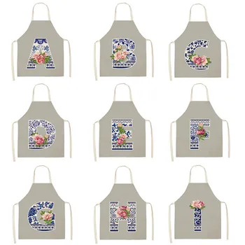 Porcelain Letter Printed Kitchen Apron for Woman Man Cotton Linen Flowers Aprons for Cooking Home Cleaning Tools
Porcelain Letter Printed Kitchen Apron for Woman Man Cotton Linen Flowers Aprons for Cooking Home Cleaning Tools