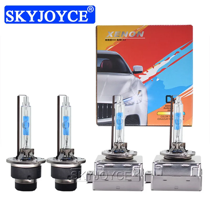 SKYJOYCE 2PCS 35W D2S 5500K Xenon Bulbs High Bright D1S D2S D3S D4S Car Headlight HID Lamps With All Metal Base Protection (3)