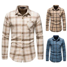 Men's Casual Shirts Winter Bottoming Shirt Turn-down Collar Spring/Autumn Check Male Tweed Long Sleeve Plaid Leisure Tunics 2022
Men's Casual Shirts Winter Bottoming Shirt Turn-down Collar Spring/Autumn Check Male Tweed Long Sleeve Plaid Leisure Tunics 2022