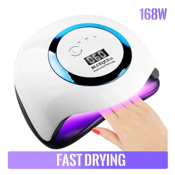 168W Nail Lamp High Power Nail Lamp 42LED Nail Polish Dryer Gel Polishing Dryer Lamp Large Space LCD 30s/60s/99s Timer Nail Lamp
168W Nail Lamp High Power Nail Lamp 42LED Nail Polish Dryer Gel Polishing Dryer Lamp Large Space LCD 30s/60s/99s Timer Nail Lamp