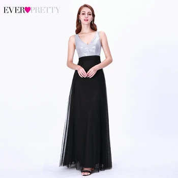 Sparkle Black Prom Dresses Ever Pretty Double V-Neck Sleeveless Sequined Tulle Elegant Formal Dresses For Party Vestidos De Gala
Sparkle Black Prom Dresses Ever Pretty Double V-Neck Sleeveless Sequined Tulle Elegant Formal Dresses For Party Vestidos De Gala