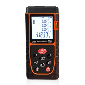 FUNN-131Ft/40M Distance Measure Handheld Digital Range Measure Area Volume with Bubble Level Measure Tool
FUNN-131Ft/40M Distance Measure Handheld Digital Range Measure Area Volume with Bubble Level Measure Tool