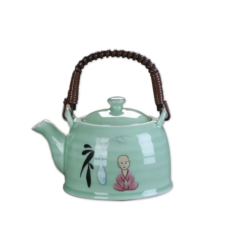 Chinese Style Celadon Large Capacity Teapot with Filter Screen Cold Water Bottle Restaurant Teapot Household Scented Teapot
Chinese Style Celadon Large Capacity Teapot with Filter Screen Cold Water Bottle Restaurant Teapot Household Scented Teapot